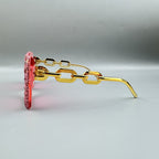 Handmade Rhinestone Stone Square Sunglasses G0529