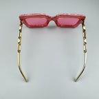 Handmade Rhinestone Stone Square Sunglasses G0529