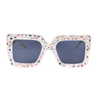 Handmade Rhinestone Stone Square Sunglasses G0530