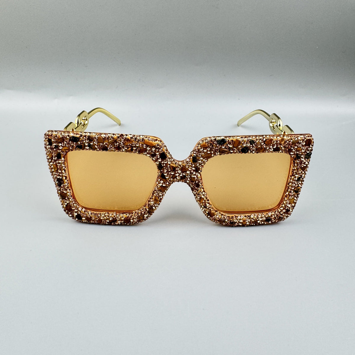 Handmade Rhinestone Stone Square Sunglasses G0532