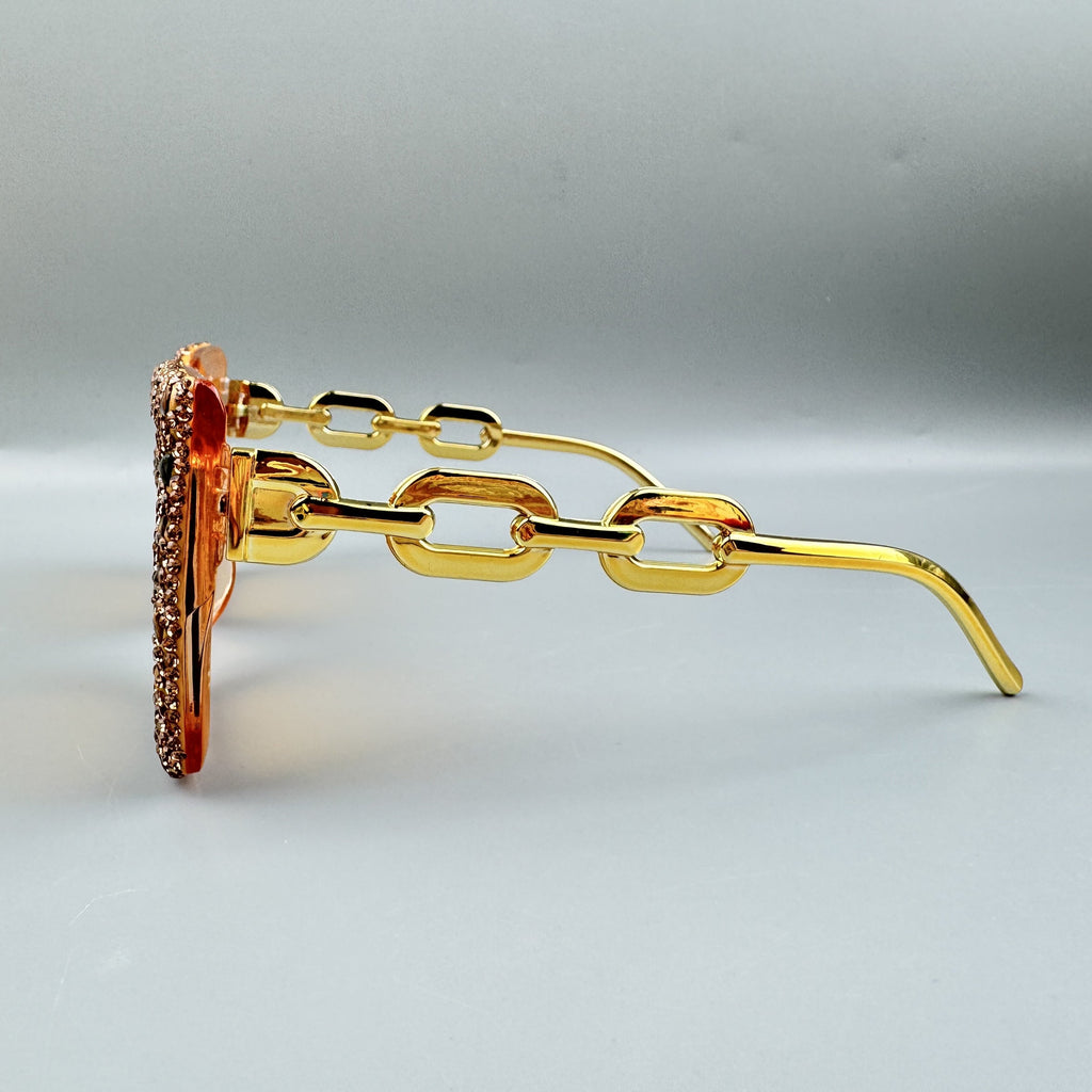 Handmade Rhinestone Stone Square Sunglasses G0532