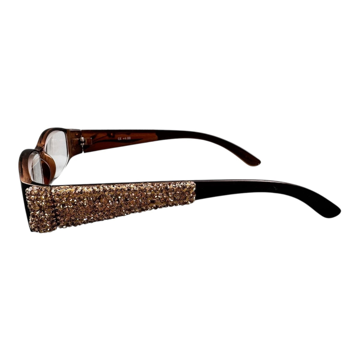 Handmade Rhinestone Rectangle Reader Glasses G0533