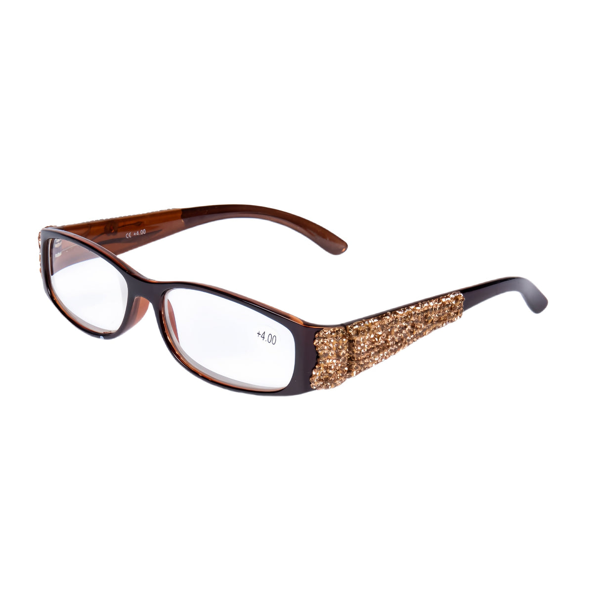 Handmade Rhinestone Rectangle Reader Glasses G0533