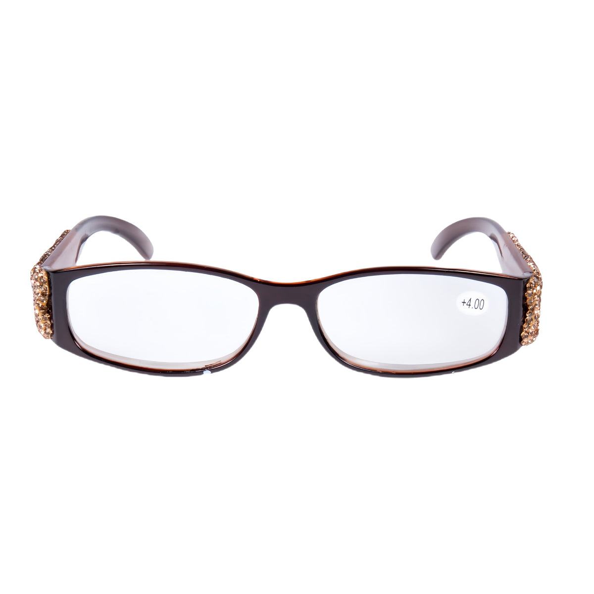 Handmade Rhinestone Rectangle Reader Glasses G0533
