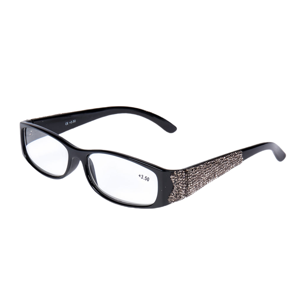 Handmade Rhinestone Rectangle Reader Glasses G0533