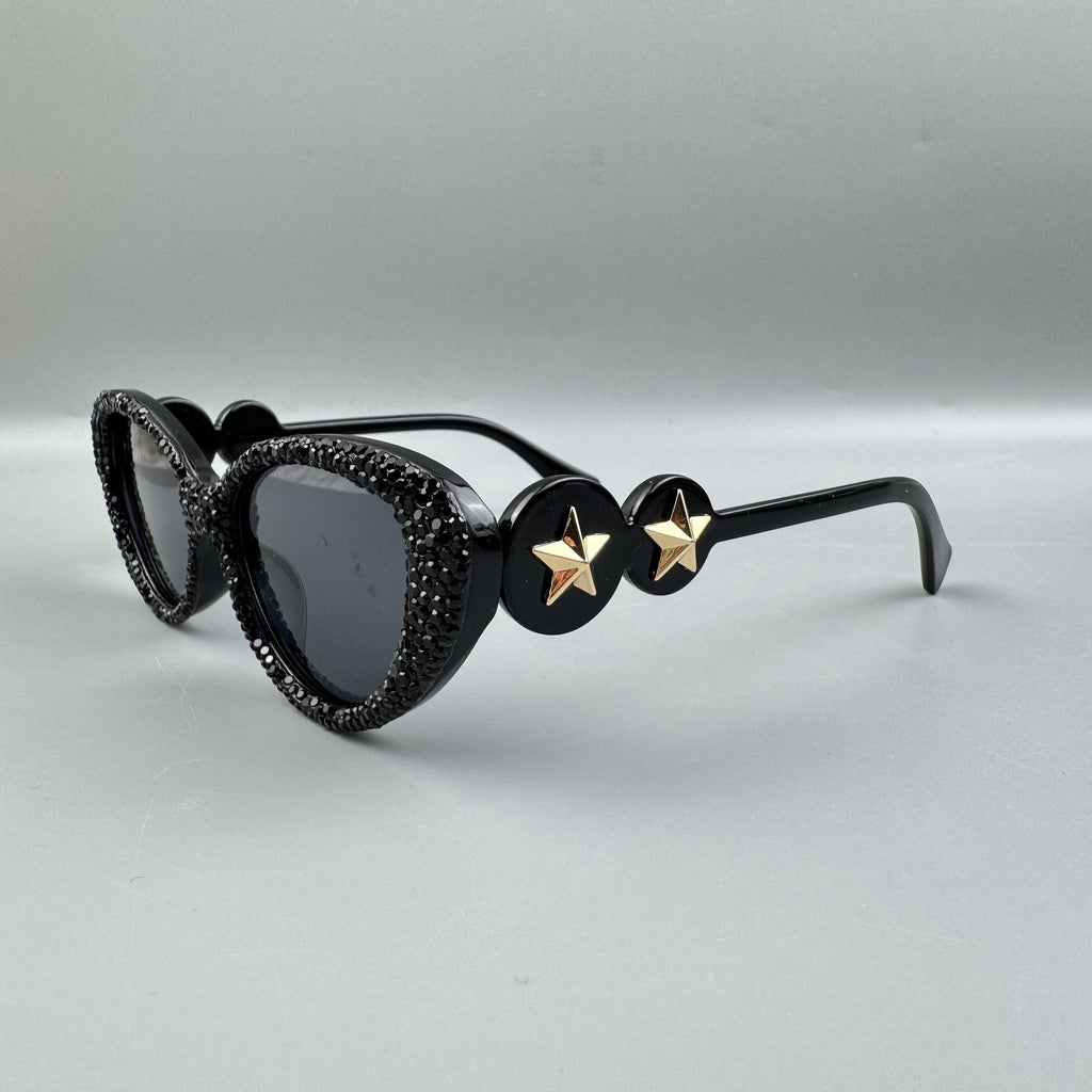 Handmade Rhinestone Cat Eye Sunglasses G0536