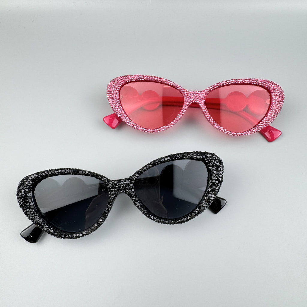 Handmade Rhinestone Cat Eye Sunglasses G0536
