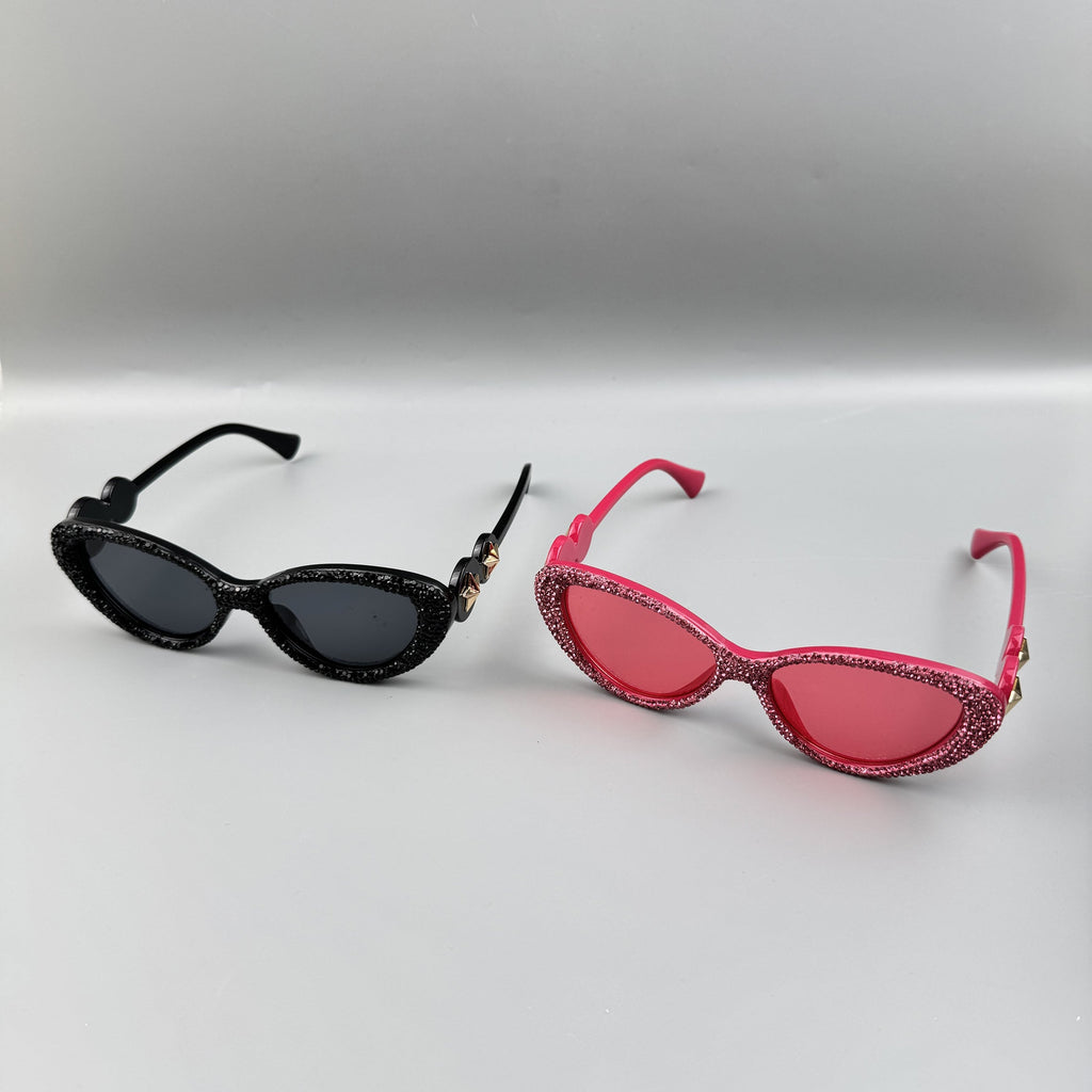 Handmade Rhinestone Cat Eye Sunglasses G0536