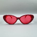 Handmade Rhinestone Cat Eye Sunglasses G0536