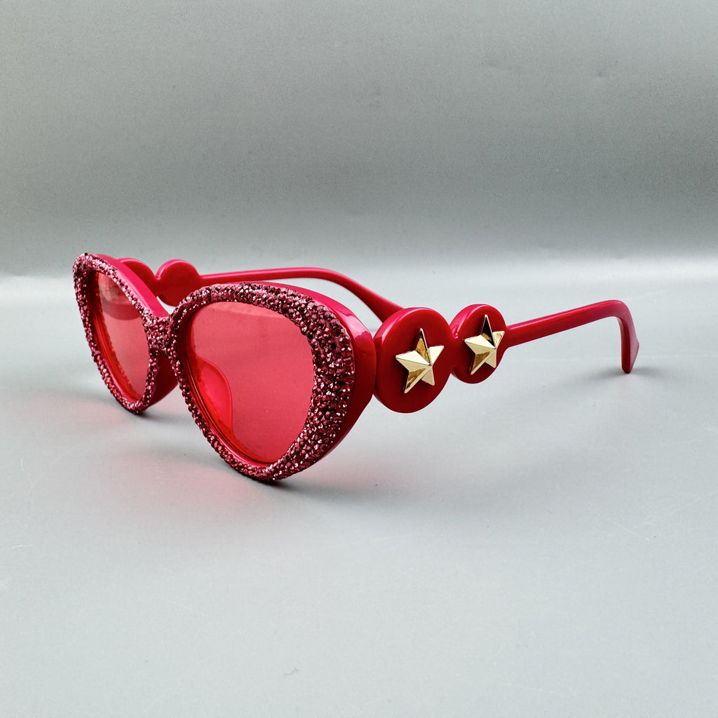 Handmade Rhinestone Cat Eye Sunglasses G0536