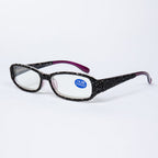 Handmade Rhinestone Rectangle Reader Glasses G0539