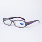 Handmade Rhinestone Rectangle Reader Glasses G0539