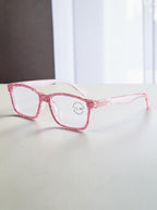 Handmade Rhinestone Rectangle Reader Glasses G0540