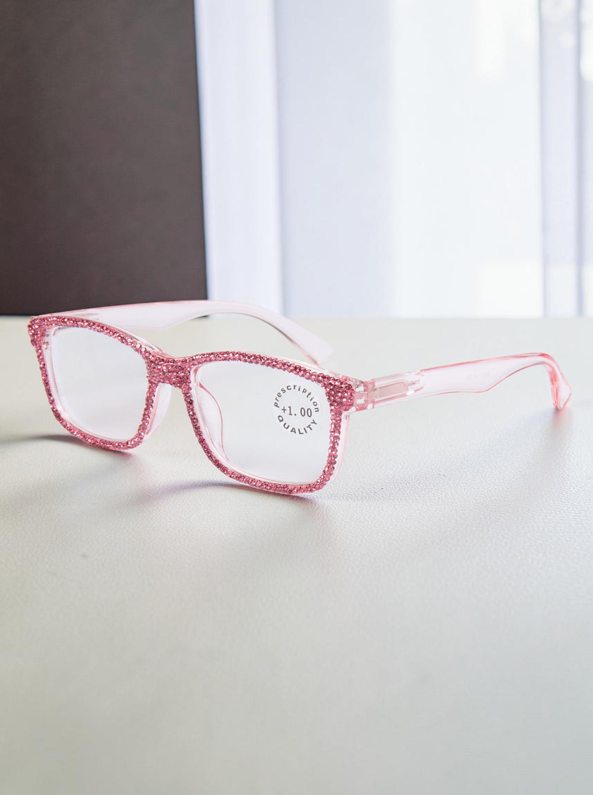 Handmade Rhinestone Rectangle Reader Glasses G0540