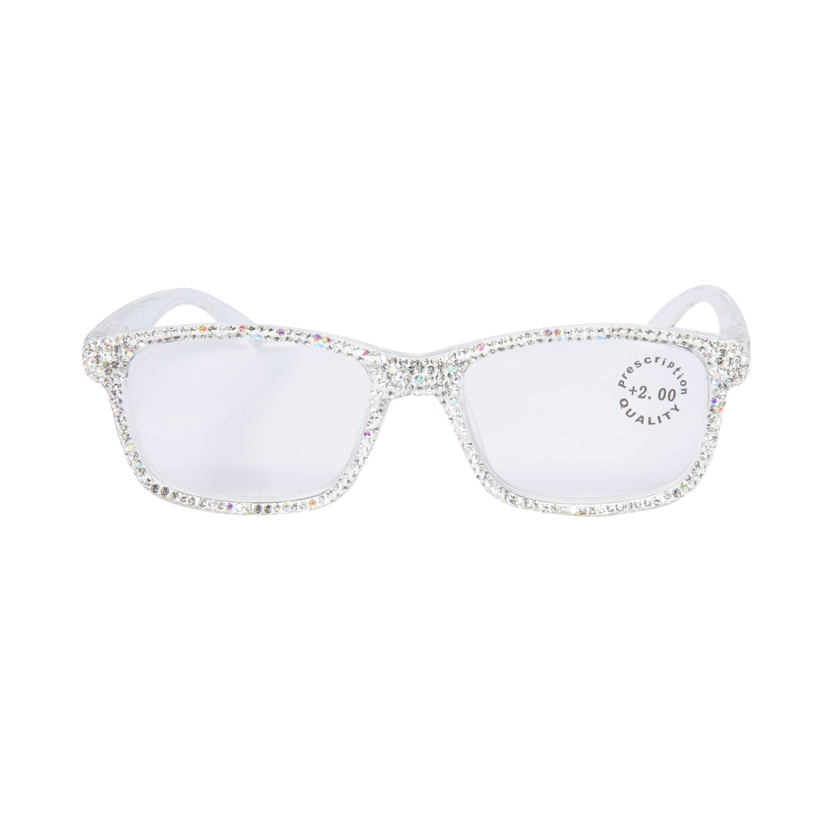Handmade Rhinestone Rectangle Reader Glasses G0540-AB