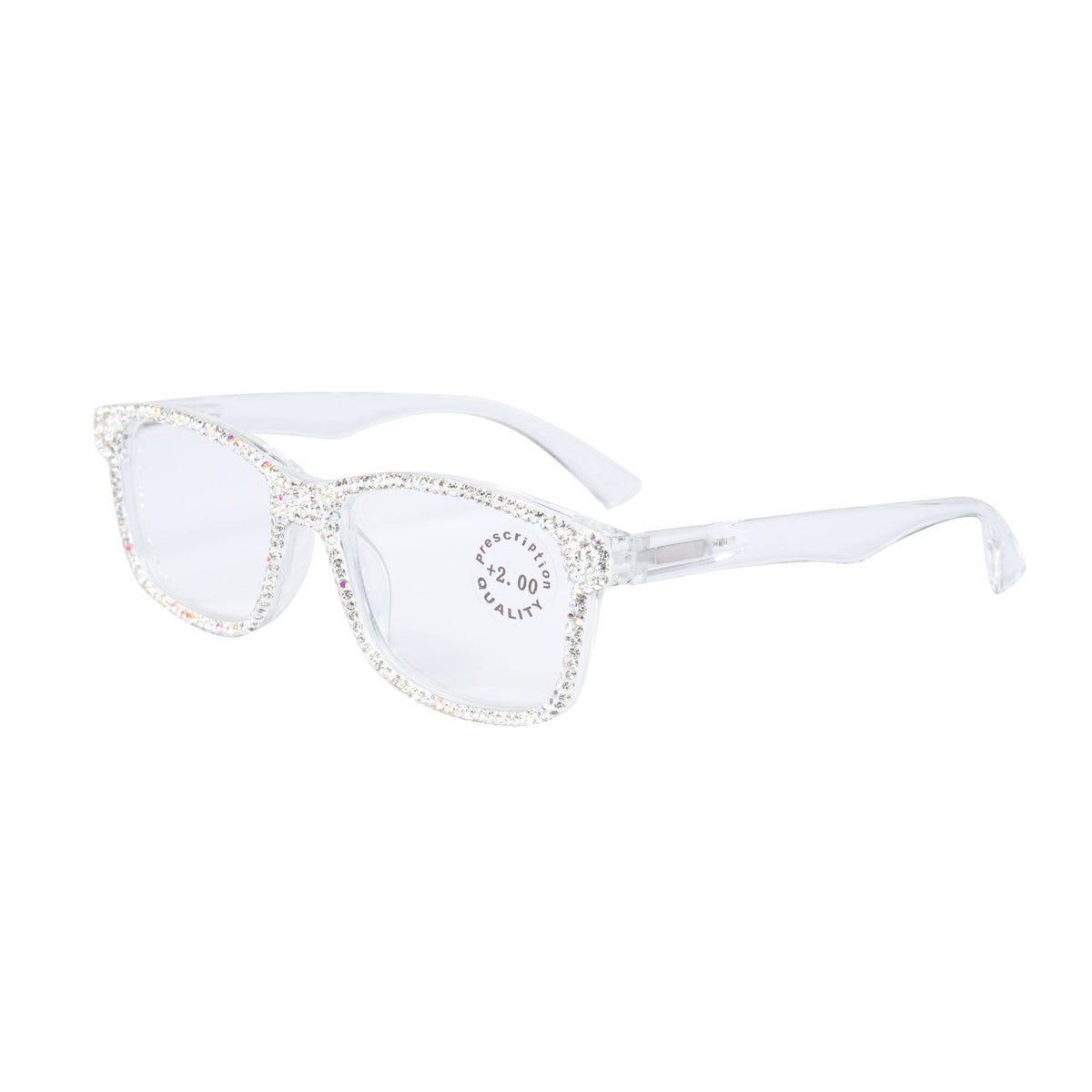 Handmade Rhinestone Rectangle Reader Glasses G0540