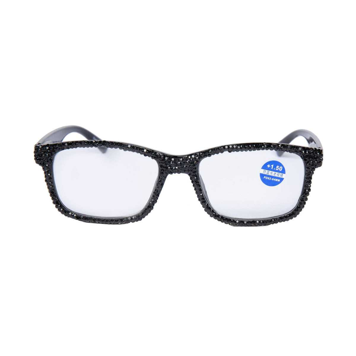 Handmade Rhinestone Rectangle Reader Glasses G0540