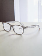 Handmade Rhinestone Rectangle Reader Glasses G0540