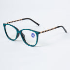 Handmade Rhinestone Rectangle Reader Glasses G0542
