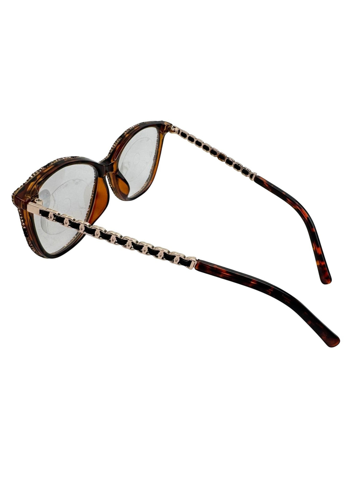 Handmade Rhinestone Rectangle Reader Glasses G0542