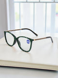 Handmade Rhinestone Rectangle Reader Glasses G0542
