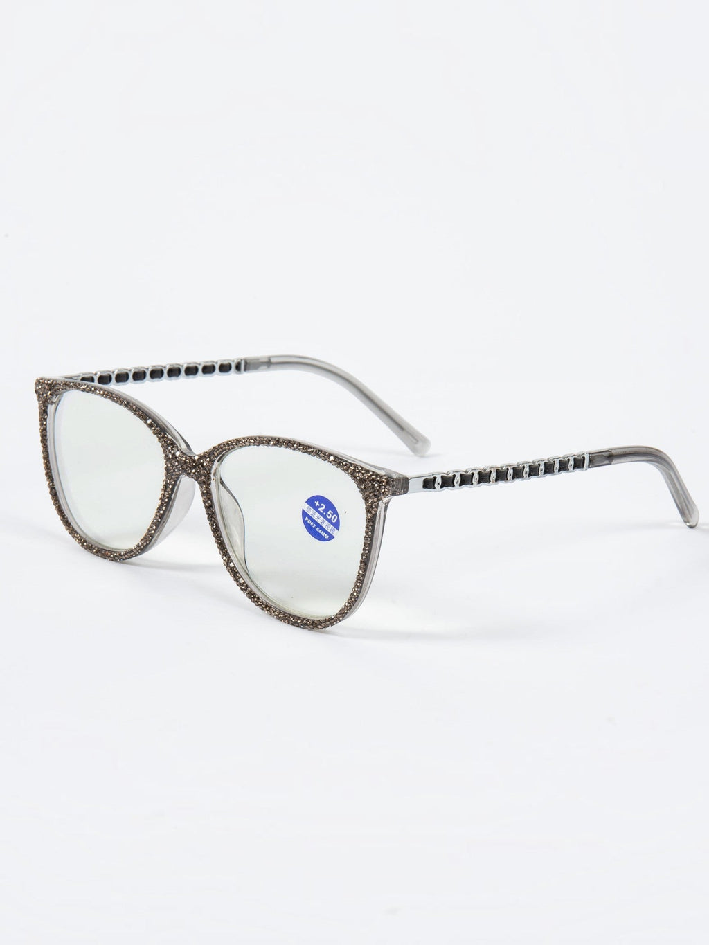 Handmade Rhinestone Rectangle Reader Glasses G0542