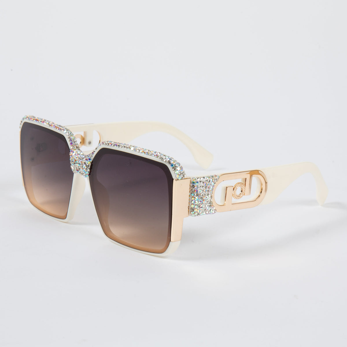 Handmade Rhinestone Square Sunglasses G0545 - view 2