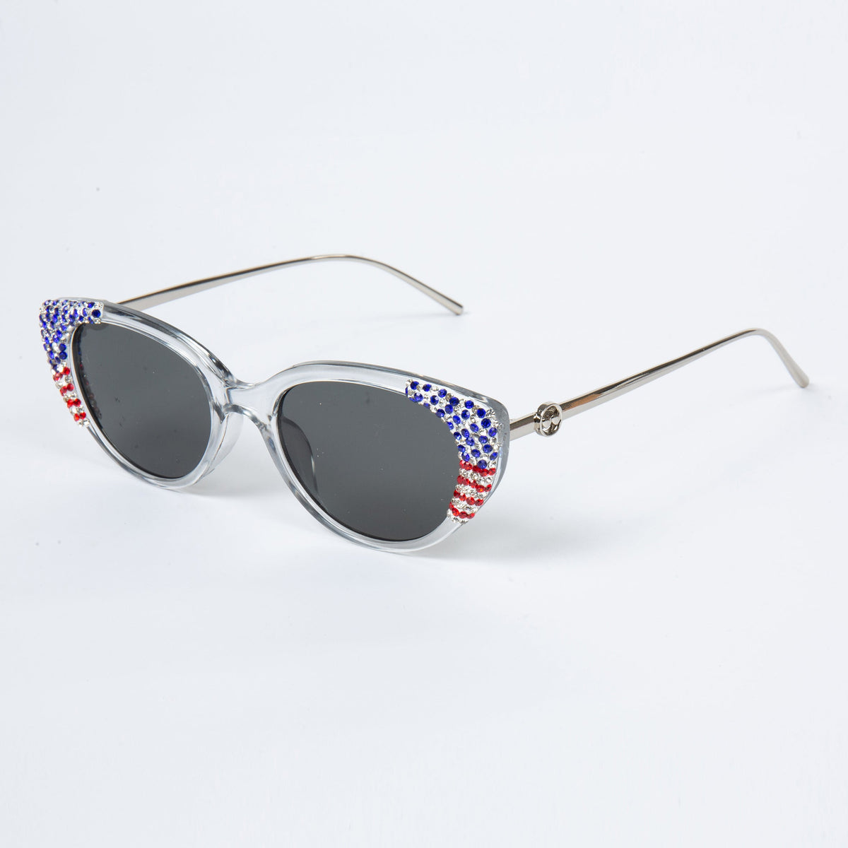Handmade Semicircle Rhinestone Sunglasses G0553