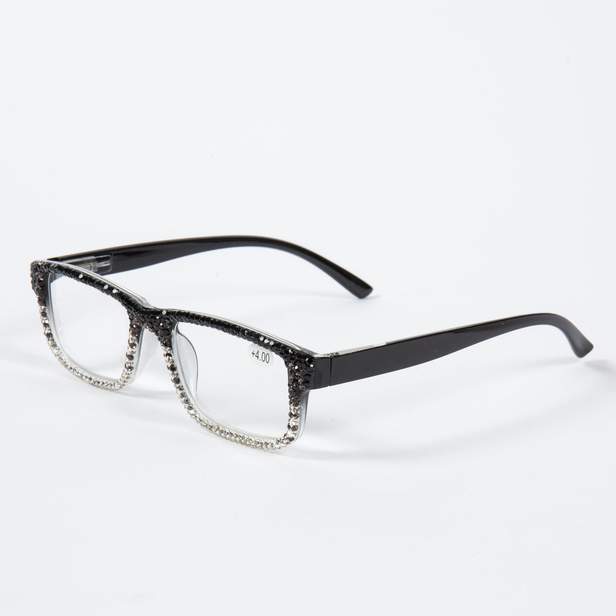 Handmade Rhinestone Rectangle Reader Glasses G0555