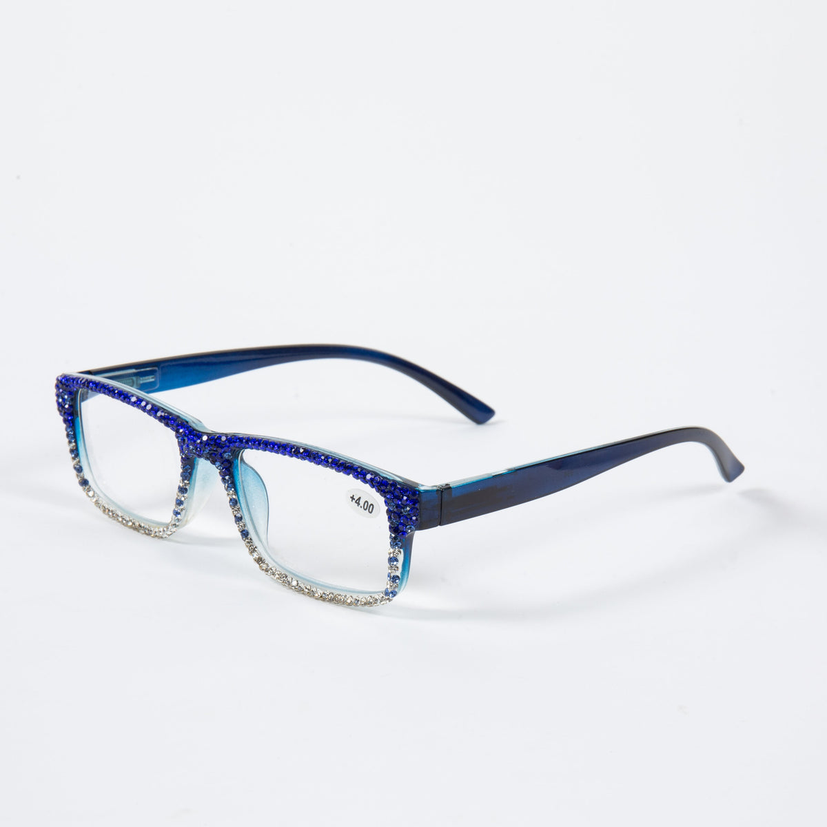 Handmade Rhinestone Rectangle Reader Glasses G0555