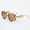 Handmade Floral Rhinestone Sunglasses G0558 - view 2