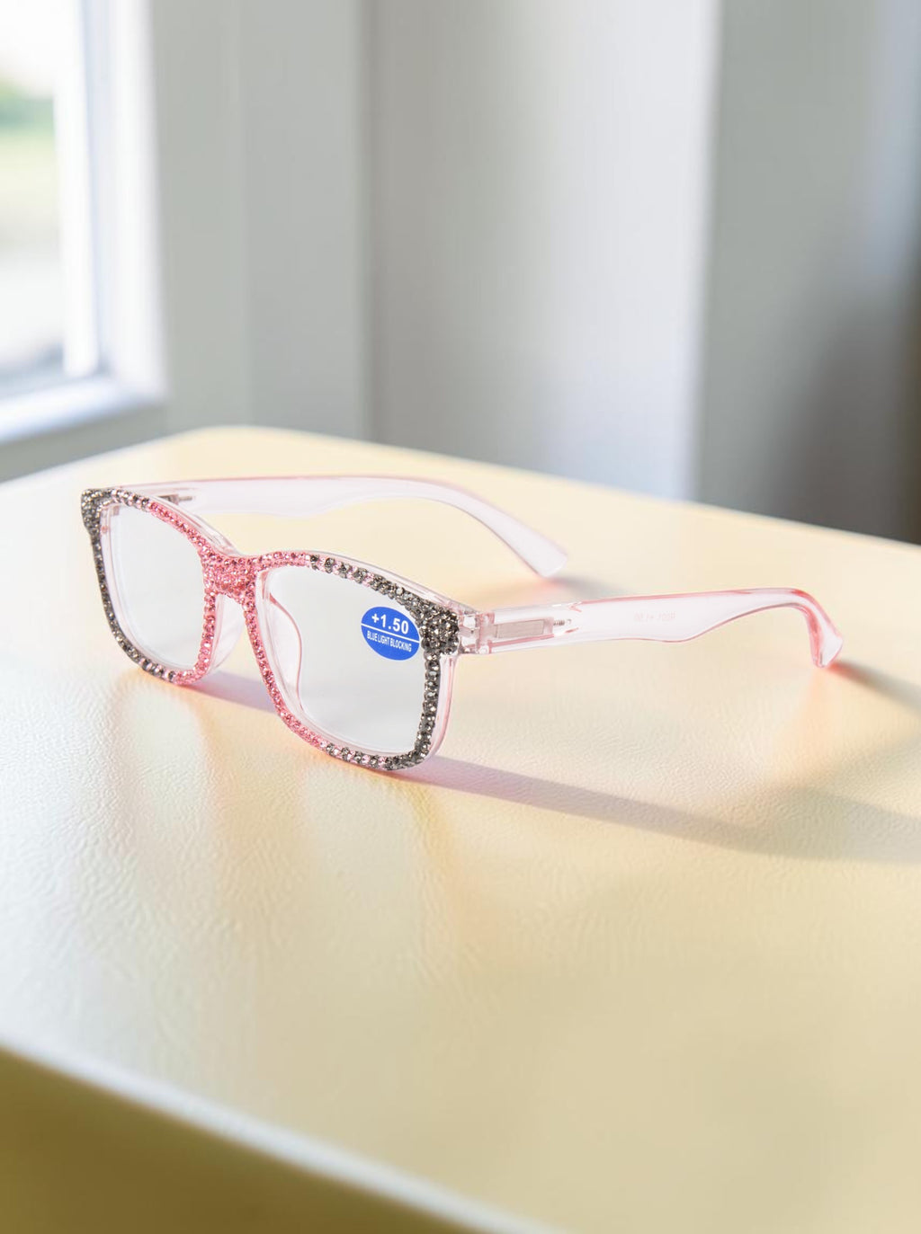 Handmade Rhinestone Rectangle Reader Glasses G0570