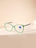Handmade Rhinestone Rectangle Reader Glasses G0571