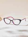 Handmade Rhinestone Cat-Eye Reader Glasses G0573