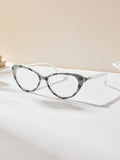 Handmade Rhinestone Cat-Eye Reader Glasses G0573