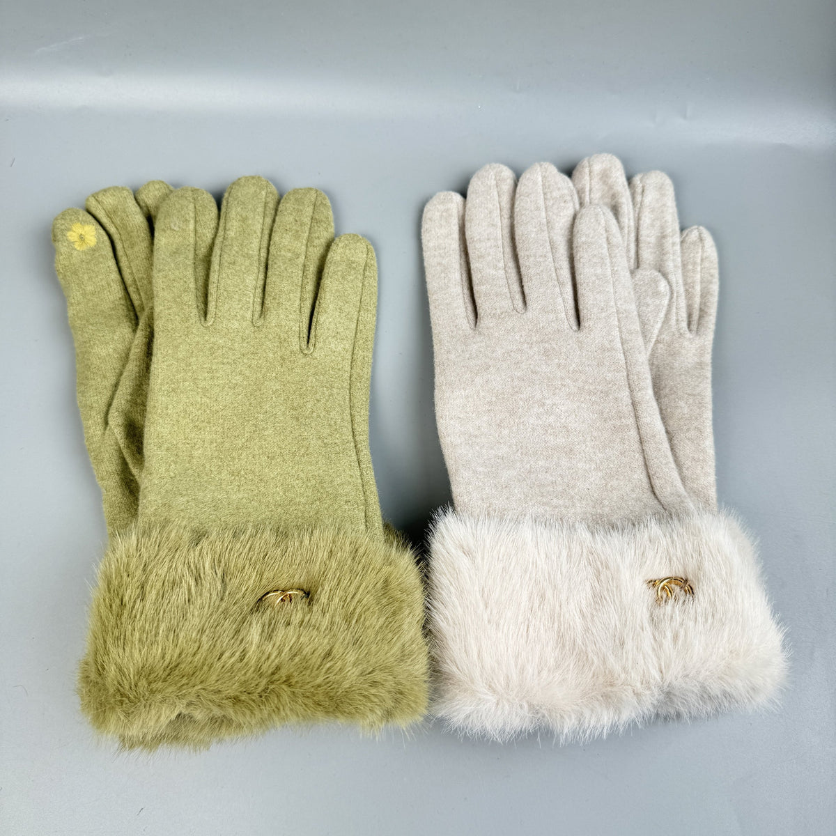 Faux Fur Touch Screen Gloves GL0058