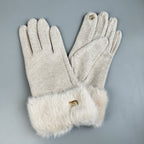 Faux Fur Touch Screen Gloves GL0058