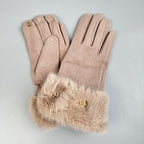Faux Fur Touch Screen Gloves GL0058