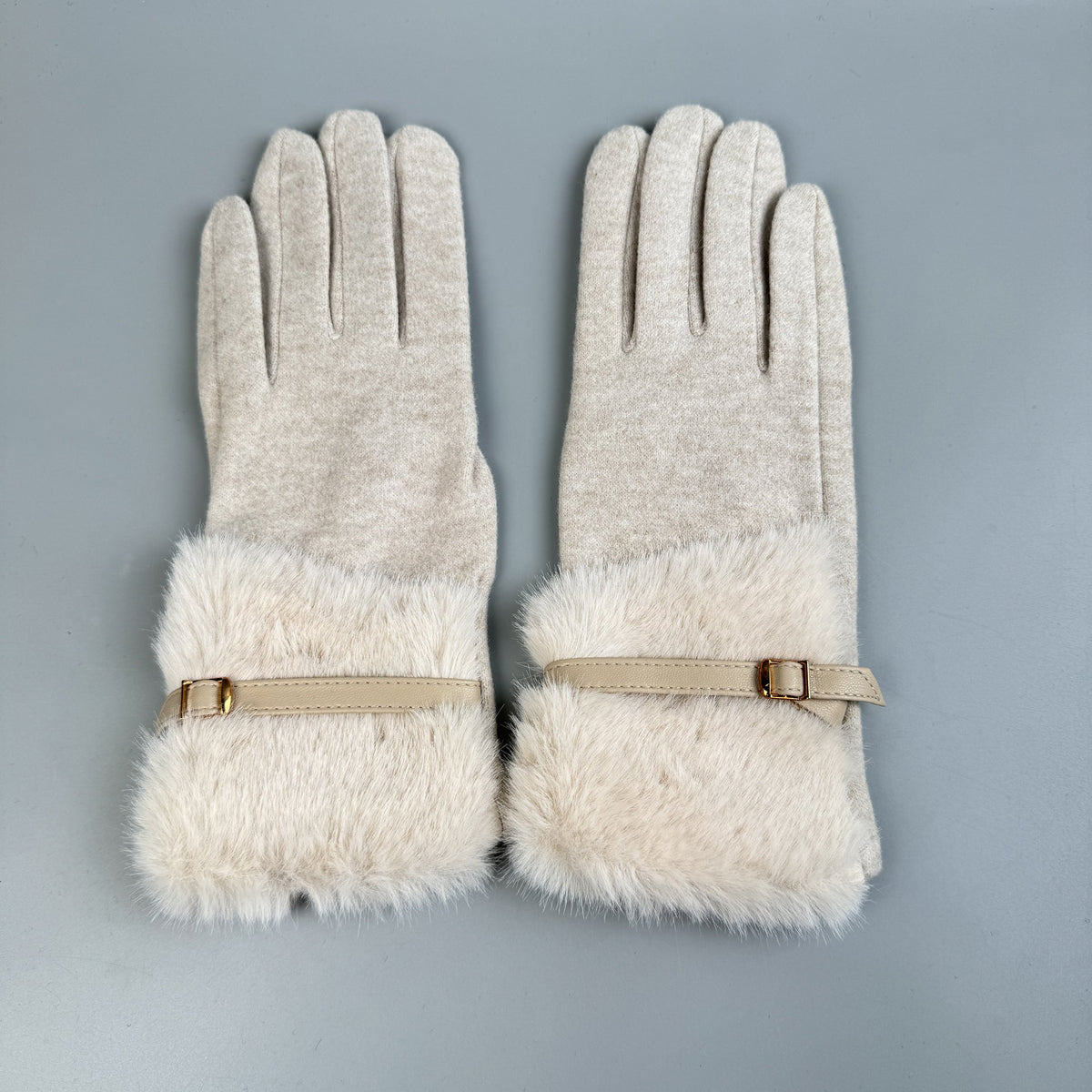 Faux Fur Touch Screen Gloves GL0060