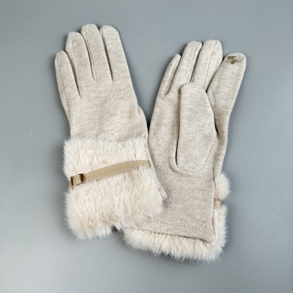 Faux Fur Touch Screen Gloves GL0060