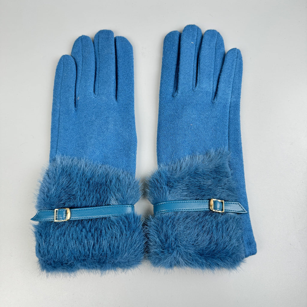 Faux Fur Touch Screen Gloves GL0060