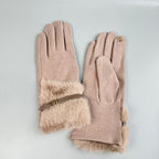 Faux Fur Touch Screen Gloves GL0060