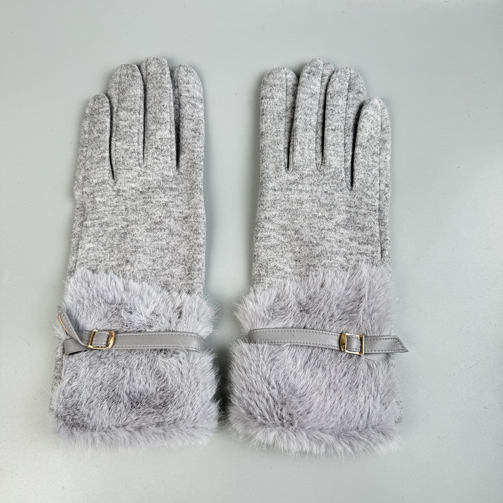 Faux Fur Touch Screen Gloves GL0060