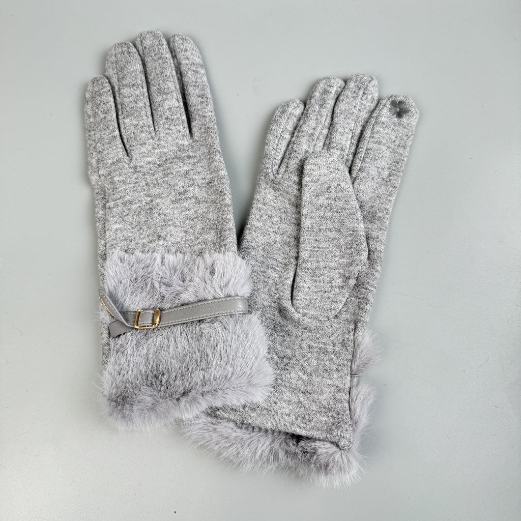 Faux Fur Touch Screen Gloves GL0060