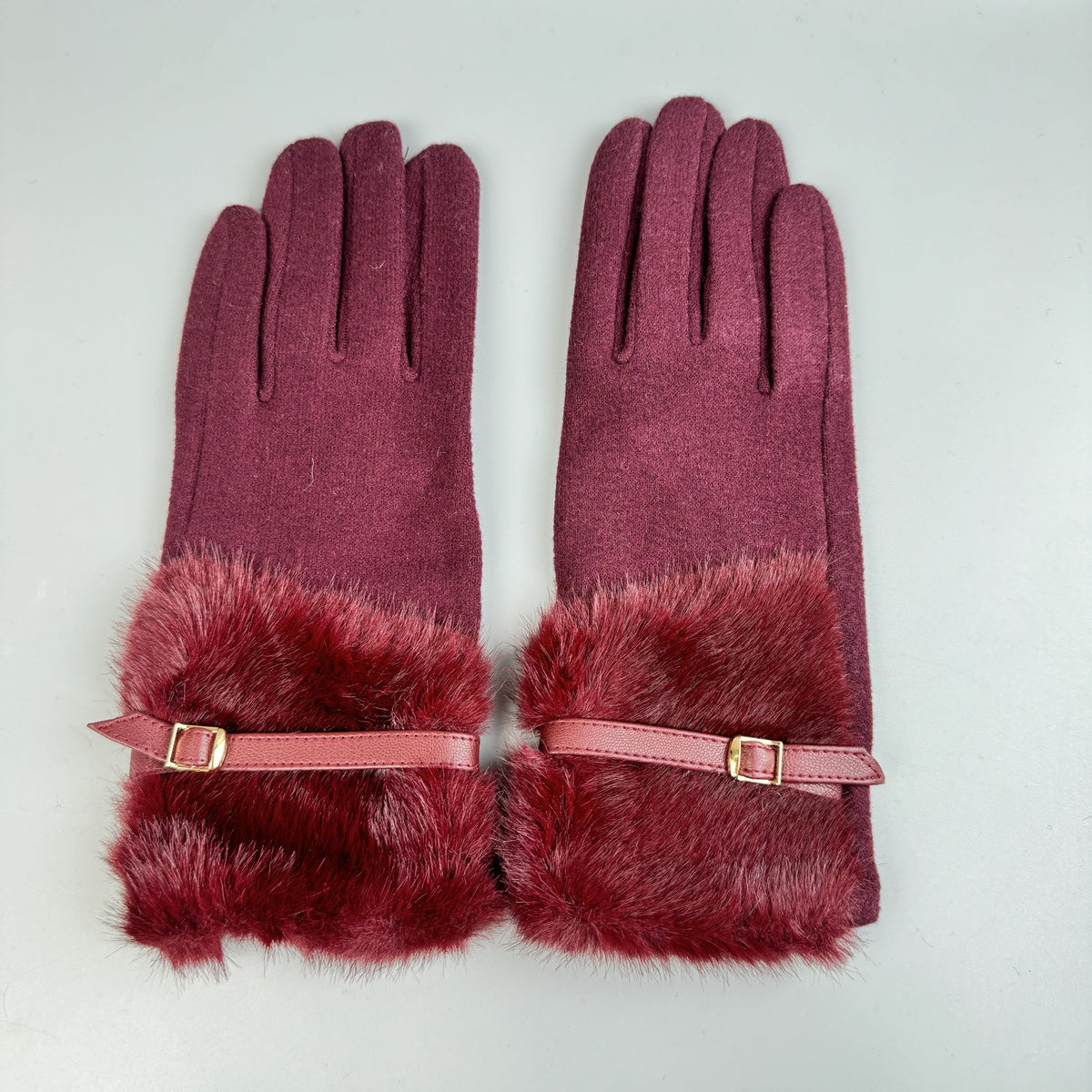 Faux Fur Touch Screen Gloves GL0060