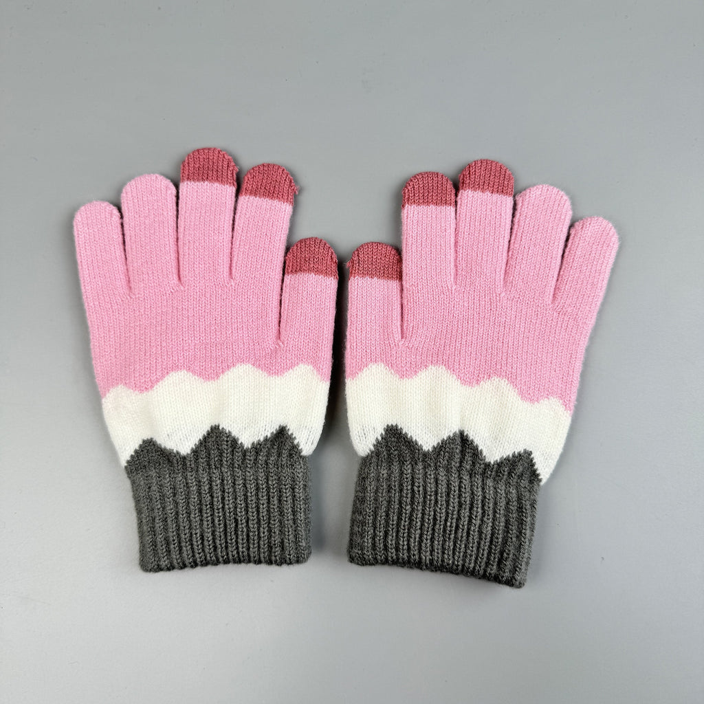 Pearl Color Matching Winter Warm Touch Screen Gloves GL0064