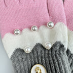 Pearl Color Matching Winter Warm Touch Screen Gloves GL0064