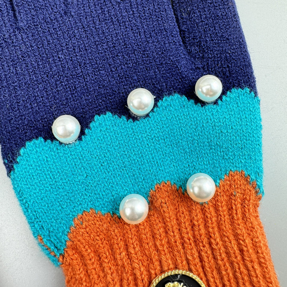 Pearl Color Matching Winter Warm Touch Screen Gloves GL0064