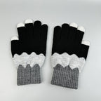 Pearl Color Matching Winter Warm Gloves Touch Screen Gloves GL0065