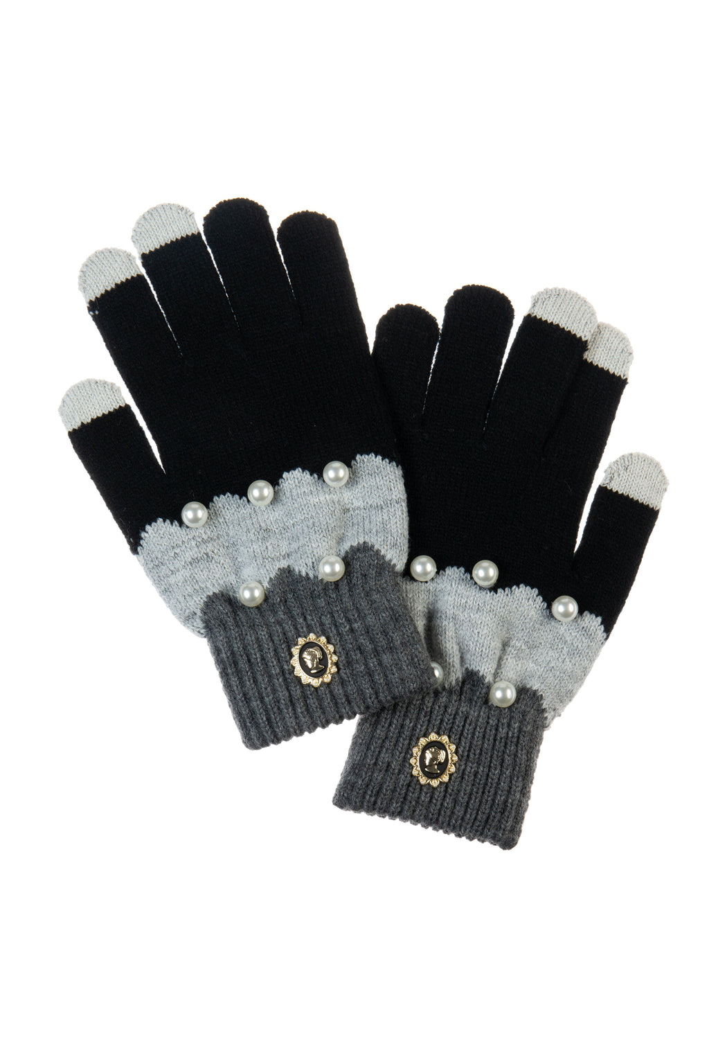 Pearl Color Matching Winter Warm Gloves Touch Screen Gloves GL0065